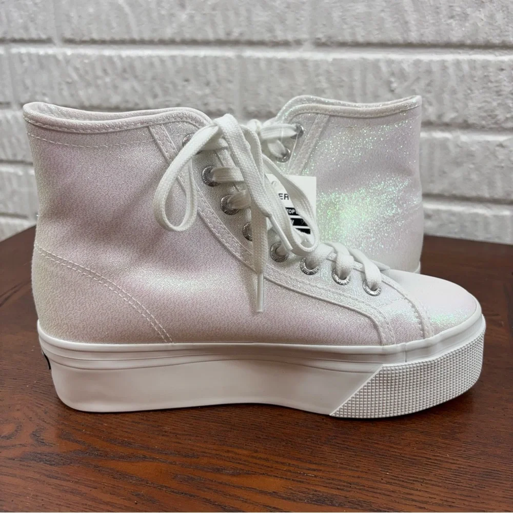 Superga‎ High Top Sneakers Lame Iridescent 2708 NWT 6